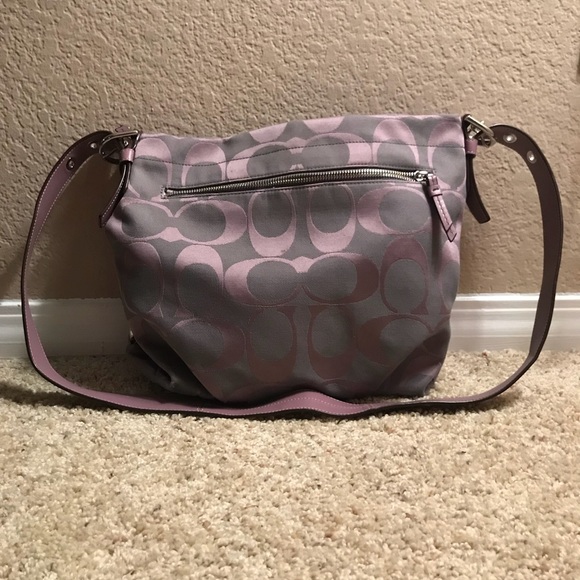 lilac coach purse